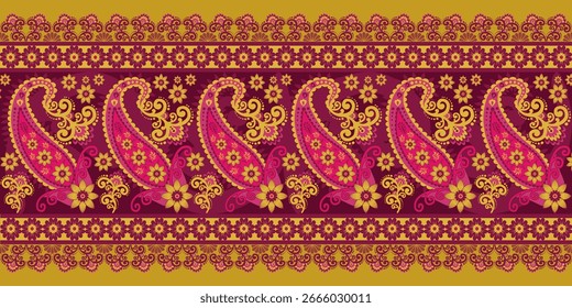 Elegante patrón de paisley para el fondo de Fondo de pantalla y textil hermoso paisley se originó en Persia y paisley es popular en Irán India Escocia este diseño de paisley es bueno para la bufanda de vestir rida
