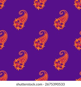 Elegante patrón de paisley para el fondo de Fondo de pantalla y textil hermoso paisley se originó en Persia y paisley es popular en Irán India Escocia este diseño de paisley es bueno para la bufanda de vestir rida