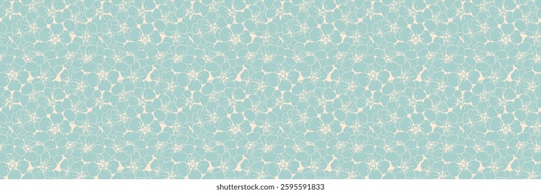 Elegant pale blue floral pattern.  Perfect for textile design, wallpaper, website backgrounds, and stationery.  Subtle yet sophisticated, this repeating motif evokes serenity and calm.