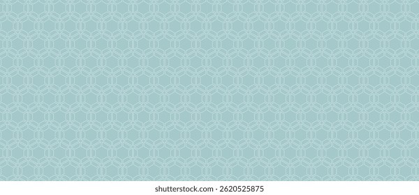 Elegant pale blue geometric pattern. Subtle hexagonal design ideal for backgrounds, website templates, or textile prints. Conveys calm, order, and sophistication.