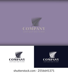 Elegant Palm Leaf Logo Design: Tropical Serenity and Modern Sophistication