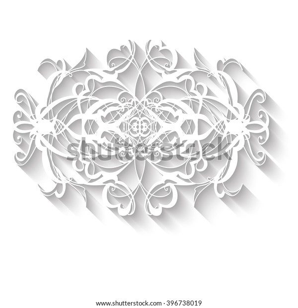 Elegant paper retro floral wreath. Hand drawn
vintage design template for banner, greeting card, wedding
invitation, vignette, menu etc.
Vector.