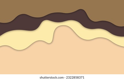 Elegant papercut style background. Simple background. Vector illustration.