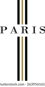 Elegant Paris Typography - Serif Capital Letters with Cross-Like Design