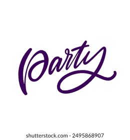 The elegant Party lettering is perfect for your event invitations, decorations, and festive materials
