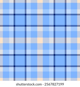 Elegant pastel blue plaid pattern, perfect for textile design, website backgrounds, or stationery.  Soft color palette creates a calming and sophisticated feel. Ideal for branding or fashion projects.