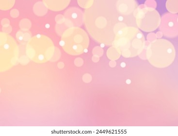 Elegant pastel coloured bokeh lights background