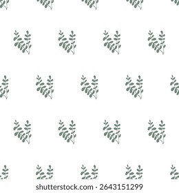 Elegante pastel eucalipto galhos padrão sem costura para embalagem têxtil design papel de parede saudações convites embrulhando papéis scrapbooking