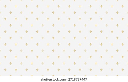Elegant pastel fleurdelis pattern, perfect for wallpaper, textiles, or website backgrounds.  Subtle, repeating design offers a touch of classic sophistication and understated luxury.
