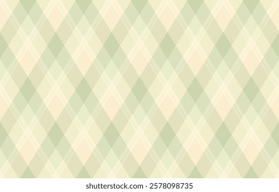 Elegant pastel green and beige diamond pattern.  Perfect for textile design, wallpaper, packaging, or website backgrounds.