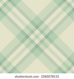 Elegant pastel green and beige plaid pattern.  Perfect for textile designs, backgrounds, and website layouts.  Subtle texture and calming color palette evoke a sense of serenity and sophistication.