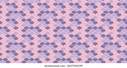 Elegant pastel pink and purple overlapping scales pattern.  Perfect for feminine branding, website backgrounds, textile design, or whimsical stationery.