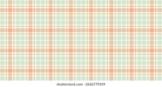 Elegante estampado a cuadros en color verde menta y melocotón. Perfecto para el diseño textil, fondos de Sitio web o proyectos de artesanía.