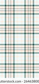 Elegant pastel plaid pattern, perfect for textile design, website backgrounds, or stationery.  Subtle peach and teal hues create a calming, sophisticated aesthetic.
