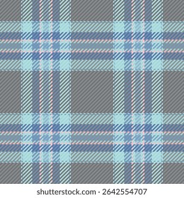 Elegant pastel plaid pattern in shades of gray, blue, and pink.  Ideal for textile design, fashion, home decor, and website backgrounds.