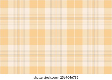 Elegant pastel plaid pattern in soft peach and cream tones. Perfect for textile designs, backgrounds, or website templates.  Subtle texture adds visual interest.