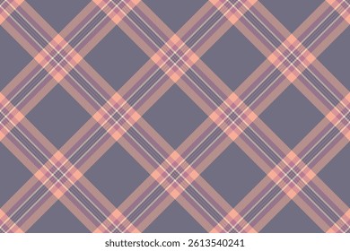 Elegant pastel plaid pattern in soft peach and grey tones. Perfect for textile design, fashion, home decor, and website backgrounds.