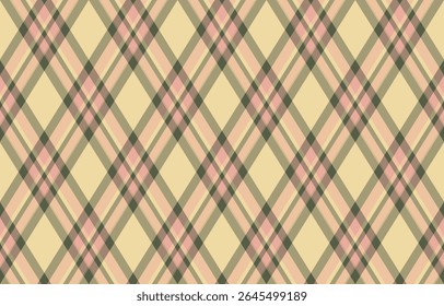 Elegant pastel plaid patroon in zachte perzik, olijfgroen en crème.  Perfect voor textielontwerp, inpakpapier, website-achtergronden of scrapbooking.
