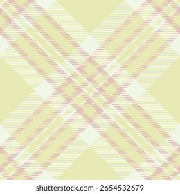 Elegant pastel plaid pattern.  Soft yellow and rose hues create a delicate, feminine design perfect for textiles, website backgrounds, or stationery.