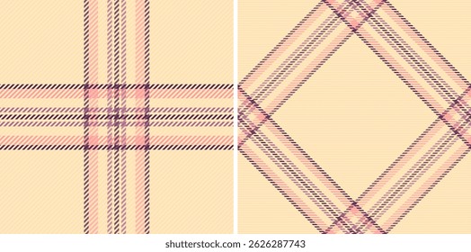 Padrões elegantes de xadrez pastel, perfeito para design têxtil, moda e fundos do site. Dois designs perfeitos oferecem opções versáteis para criar visuais elegantes e sofisticados.