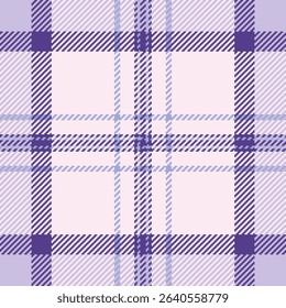 Elegant pastel purple and lavender plaid pattern. Perfect for textile design, fashion, home decor, and website backgrounds.  Subtle texture adds visual interest.