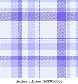 Elegant pastel purple and white plaid pattern. Perfect for textile design, fashion, websites, and branding.  Subtle texture adds visual interest.  Evokes feelings of serenity and sophistication.
