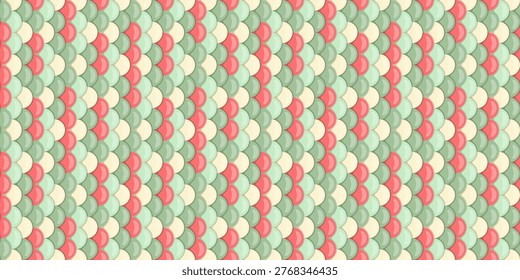 Elegant pasteltoned fish scale pattern.  Perfect for textile designs, website backgrounds, or feminine branding.  Subtle texture adds depth and visual interest.  A sophisticated and modern design.
