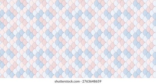 Elegant pasteltoned geometric pattern.  Subtle, repeating design of overlapping rounded shapes creates a soft, calming texture ideal for backgrounds, textiles, or website design.