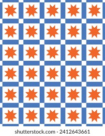 Elegant patchwork seamless pattern. Vector illustration.