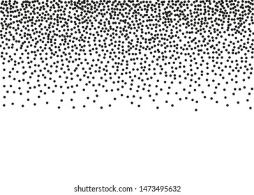 Elegant pattern with black circles. Splatter background. Black glitter blow explosion and splats on white. Grunge texture. Vector illustration