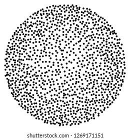 Elegant pattern with black polka dots. Splatter background. Black glitter blow explosion and splats on white. Grunge texture. Vector illustration