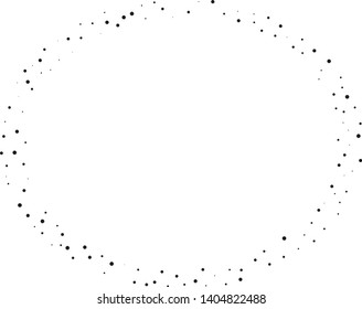Elegant pattern with black polka dots of small and large scale. Splatter background. Black glitter blow explosion and splats on white. Grunge texture. Vector illustration