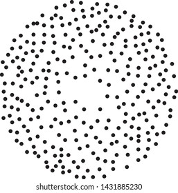 Elegant pattern with black polka dots. Splatter background. Black glitter blow explosion and splats on white. Grunge texture. Vector illustration