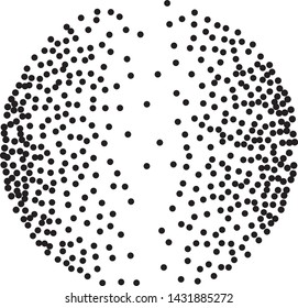 Elegant pattern with black polka dots. Splatter background. Black glitter blow explosion and splats on white. Grunge texture. Vector illustration