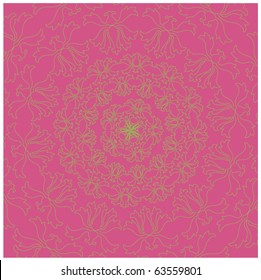 An elegant pattern in complementary colors.