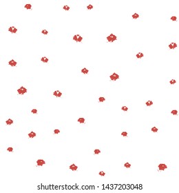Elegant Pattern Flower bud of Red color. Perfect for your design, textile, pattern fills, box, posters, cards, web page background etc. Pattern under the mask. Vector.