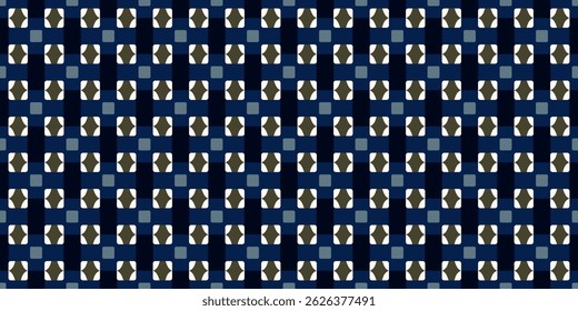 Elegant pattern geometric background abstract square line shape modern design. Repeat tiny small elements fashion style fabric textile swatch ladies dress, mens scarf, shirt all over print block.