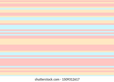 Elegant pattern with horizontal lines of pale blue, pink and beige. Vector illustration
