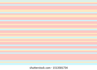 Elegant pattern with horizontal lines of pale blue, pink and beige. Vector illustration
