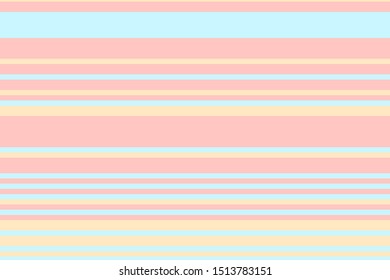 Elegant pattern with horizontal lines of pale blue, pink and beige. Vector illustration
