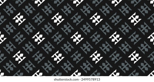 Elegant pattern original diamond shapes motif seamless houndstooth checkered background. Modern style fabric design textile swatch ladies dress, men's shirt allover print block. Minimal vector graphic