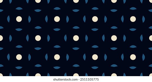 Elegant pattern small dots square motif seamless classic blue checkered background. Modern style fabric design textile swatch ladies dress, man shirt allover print block. Vector graphic illustration.