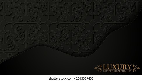 Elegant pattern style dark background