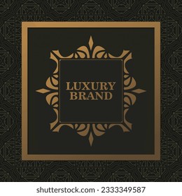 Elegant pattern style dark background