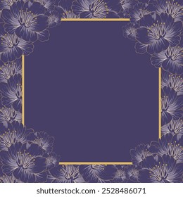 Elegant pattern Vector floral illustrations of buds, leaves, frame, border, pattern,  for wedding invitation, greeting card, background or poster