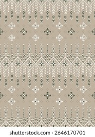 Elegant patterned design on beige background