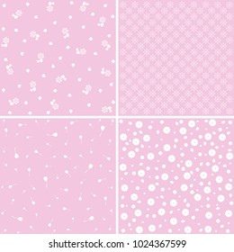 Elegant patterns with decorative flowers. Floral pattern for wedding invitations, greeting cards, scrapbooking, print, gift wrap.