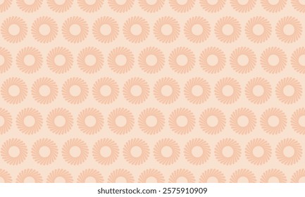 Elegant peachtoned circular pattern.  Perfect for backgrounds, textiles, or website design.  Subtle, repeating design offers a sophisticated aesthetic. Ideal for branding or print projects.