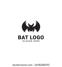 Elegant pen bat logo vector template