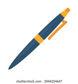 elegant pen icon on white background